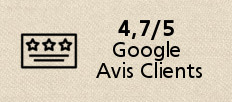 4,7 Avis Client Google